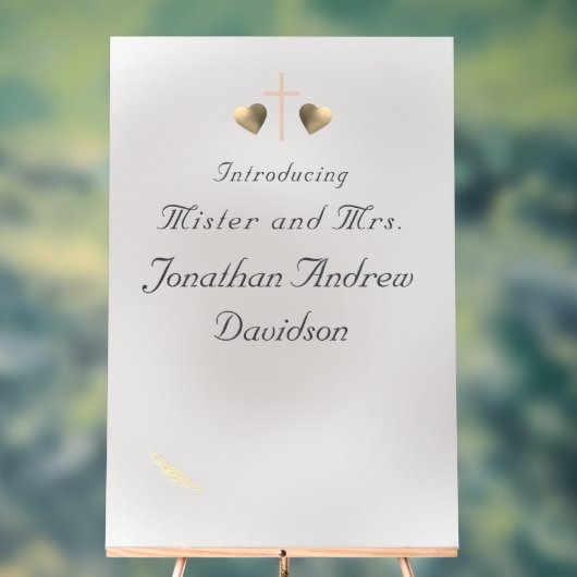 Katholieke Trouw met Genade Acryl Bord (Neutraal)