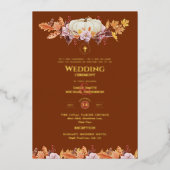 Katholieke Trouw Uitnodigingen Herfst Pompoenen (Voorkant)