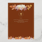 Katholieke Trouw Uitnodigingen Herfst Pompoenen (Achterkant)