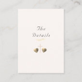 Katholieke trouwerij uit de gratie informatiekaartje (Achterkant)