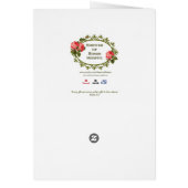 Katholieke trouwkaart met geschrift (Achterkant)