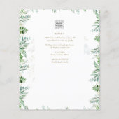 KATHOLIEKE Trouwkaart Zonnebloemen Kruis Flyer (Achterkant)