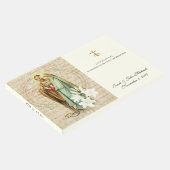 Katholieke trouwring bruid & bruidegom gastenboek (Hoek)