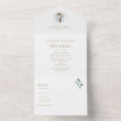 Katholieke Trouwuitnodiging en RSVP in één All In One Uitnodiging (Binnen)
