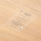 Katholieke Trouwuitnodiging Nuptial Grace Acryl Uitnodigingen (Laagn)