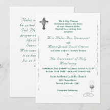 Katholieke Trouwuitnodiging Nuptial Grace
