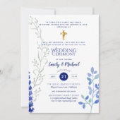 Katholieke Trouwuitnodigingen - Ouders Namen Vers Kaart (Voorkant)