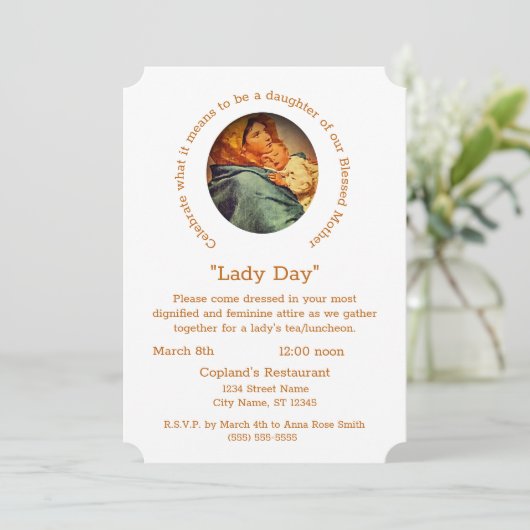 katholieke uitnodiging (Staand voorkant)