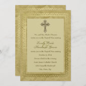 -katholieke uitnodiging voor kruisingen Groen (Voorkant / Achterkant)