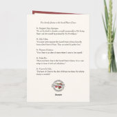 Katholieke Valentijn Rozen Heilig Hart van Jezus Kaart (Achterkant)