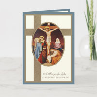 Katholieke Vasten Kruisiging Jezus Maagd Maria