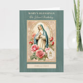 Katholieke verjaardag viering maagd Maria Kaart (Voorkant)