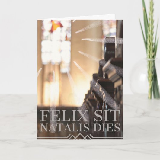 Katholieke verjaardagskaart - Latijn Kaart (Voorkant)