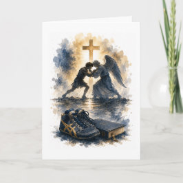 Katholieke verjaardagskaart voor worstelaars: Gesc Kaart