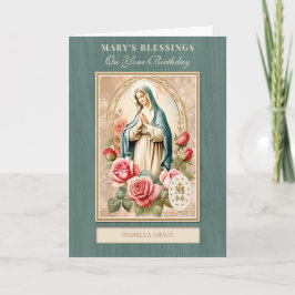 Katholieke Verjaardagsviering Maagd Maria Kaart
