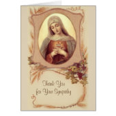 Katholieke verloren Maagd Mary condoleances Dank u (Voorkant)