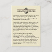 Katholieke Verloving Hogeschool Prayer Heilige Kaa Visitekaartje (Achterkant)