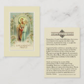 Katholieke Verloving Hogeschool Prayer Heilige Kaa Visitekaartje (Voorkant / Achterkant)