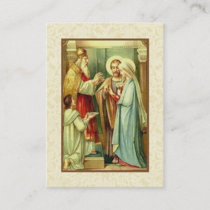 Katholieke Verloving Hogeschool Prayer Heilige Kaa Visitekaartje