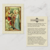 Katholieke Verloving Hogeschool Prayer Heilige Kaa Visitekaartje (Voorkant / Achterkant)