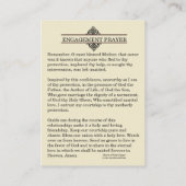 Katholieke Verloving Hogeschool Prayer Heilige Kaa Visitekaartje (Achterkant)