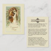 Katholieke Verloving Hogeschool Prayer Heilige Kaa Visitekaartje (Voorkant / Achterkant)