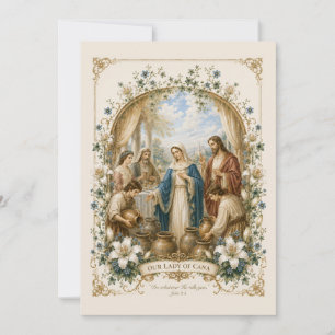 Katholieke Verloving van Maria en Jozef Huwelijk Kaart