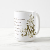 Katholieke verslaafde Mothe Mary Cross Prayer Reli Koffiemok (Voorkant rechts)