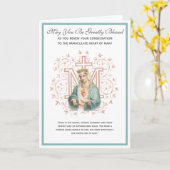 Katholieke Verzameling Vernieuwing Mary Religieuze Kaart (Gele Bloem)