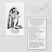 Katholieke verzoeningskaart visitekaartje (Voorkant / Achterkant)