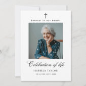 Katholieke viering van het leven Foto Begrafenisdi Kaart (Voorkant)
