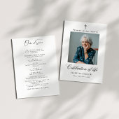 Katholieke viering van het leven Foto Begrafenisdi Kaart