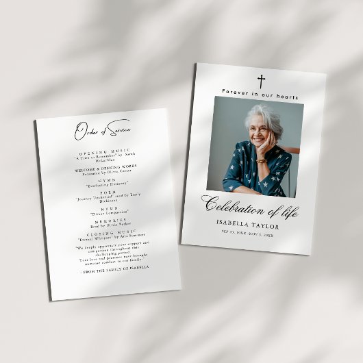 Katholieke viering van het leven Foto Begrafenisdi Kaart