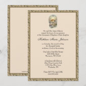 Katholieke Vintage Baptisme Christening Traditiona Kaart (Voorkant / Achterkant)