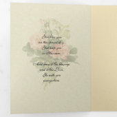 katholieke Vintage St. Valentijn Prayer Drieluik Wenskaart (Binnenzijde eerst)