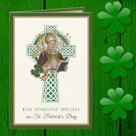 Katholieke Vriendschap St. Patrick's Day Klavertje Kaart