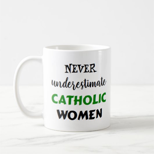 katholieke vrouwen koffiemok (Links)