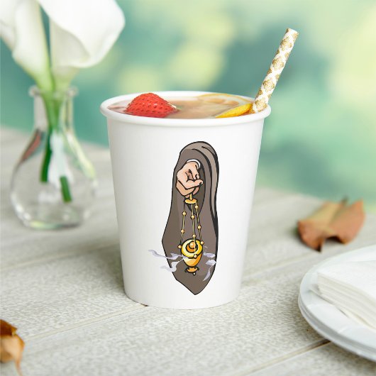 Katholieke wierook censureert religieuze eredienst papieren bekers