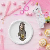 Katholieke wierook censureert religieuze eredienst papieren bordje (Feest)