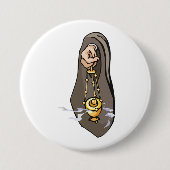 Katholieke wierook censureert religieuze eredienst ronde button 7,6 cm (Voorkant)