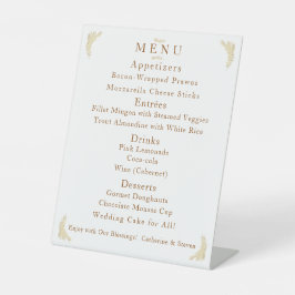 Katholieke Winterwedloop Menu Pedestal Sign Reclamebord Met Voetstuk