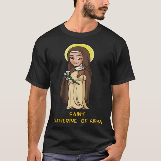 Katholieke Zuiverheid Meisjes Tieners St.Catharina T-shirt (Voorkant)