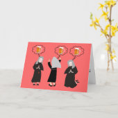 Katholieke Zuster Cadeaus~~Grappig Kaart (Gele Bloem)