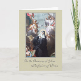 Katholieke Zusters Religieus Professie van Gelofte Kaart