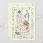 Katholieke Zwangerschap Aankondiging Jongen of Mei (Voorkant / Achterkant)