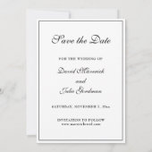 Katholieke Zwarte & Witte Heilige Familie Save The Date (Achterkant)