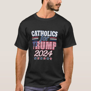 Katholieken voor Trump 2024 President Trump T-shirt