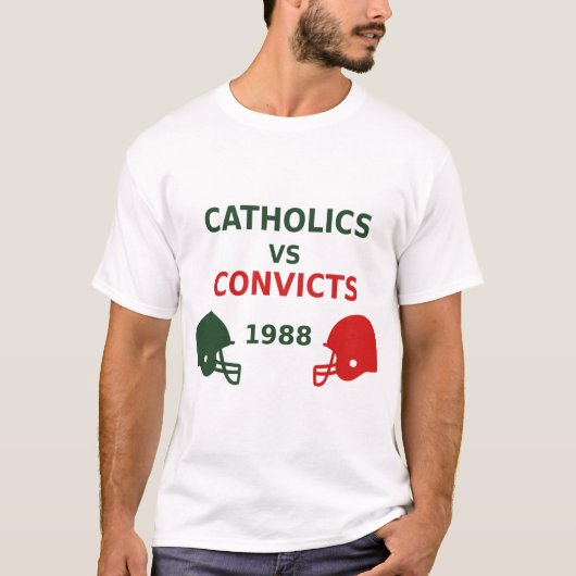 Katholieken vs Convicten T-shirt (Voorkant)