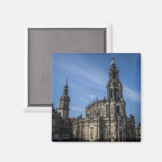 Katholische Hofkirche Dresden Magnet (Voorkant / Achterkant)