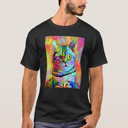 KATHOUD IMPRESSIONIST Kitten Kitty Ik Ben Een Kat  T-shirt (Voorkant)